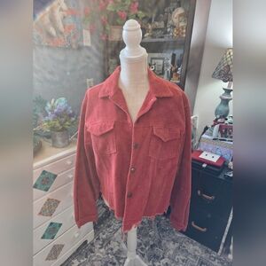 POL Women's Rust Corduroy Jacket